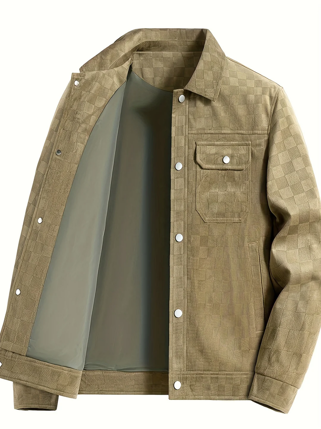 Suede Jacket with Lined