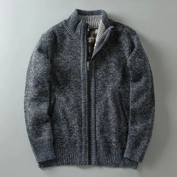 Fleece Jacket with Plaid