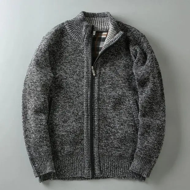 Fleece Jacket with Plaid