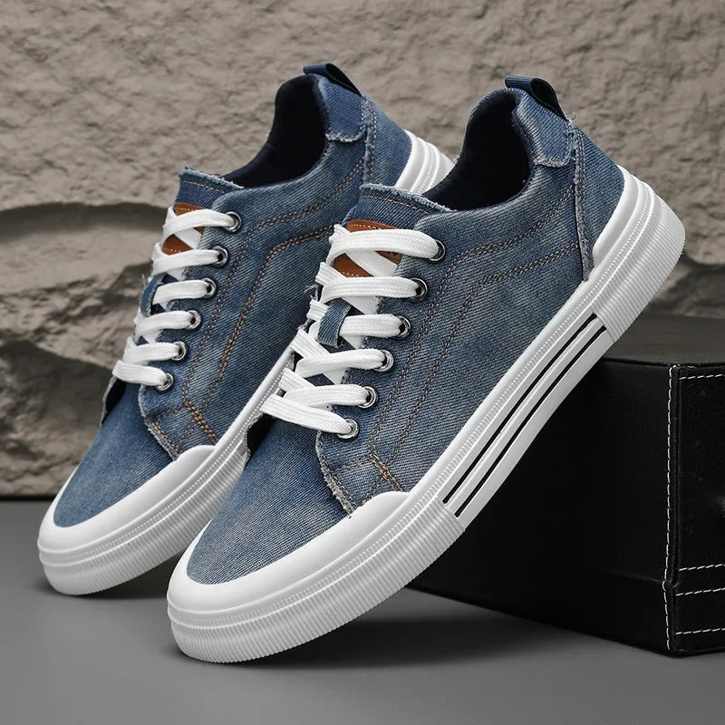 Sneakers with Contrast Stitching