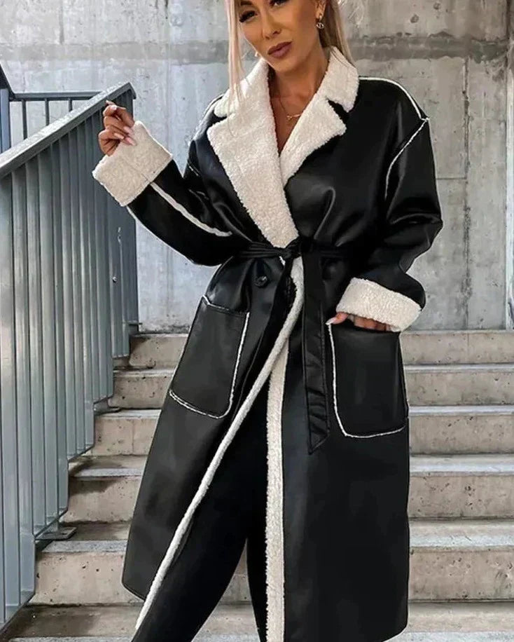 Leather Jacket with Practical Pockets