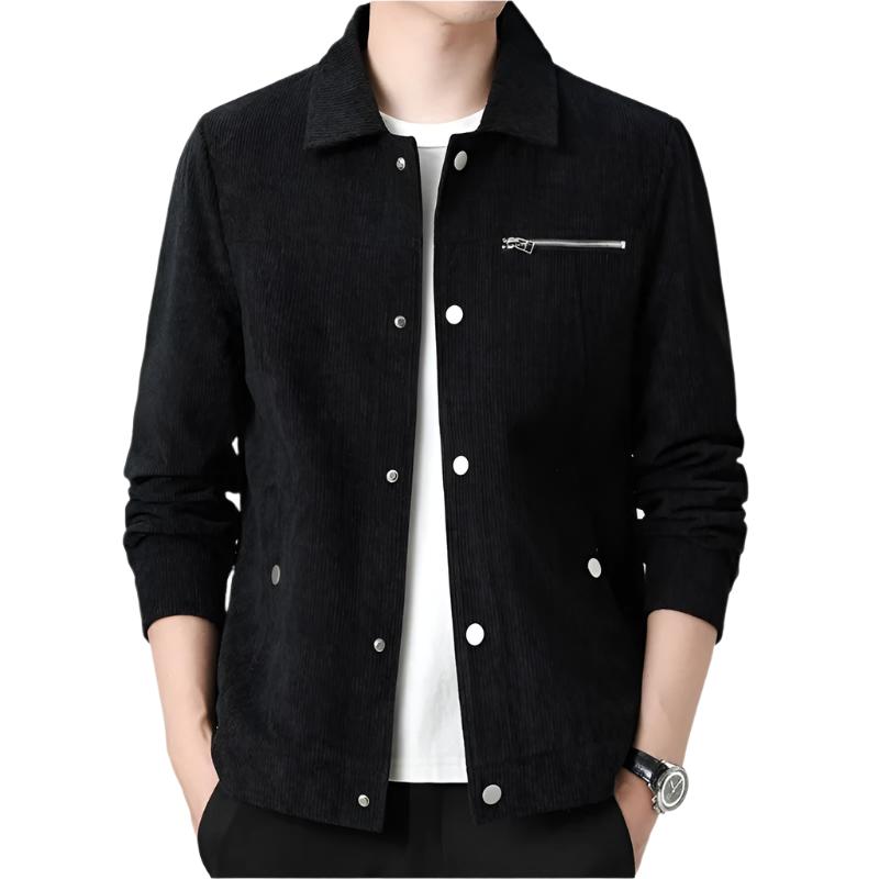 Corduroy Sweater with Button Front