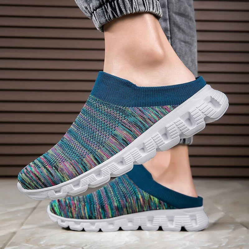 Knit Slides with Memory Foam Insole