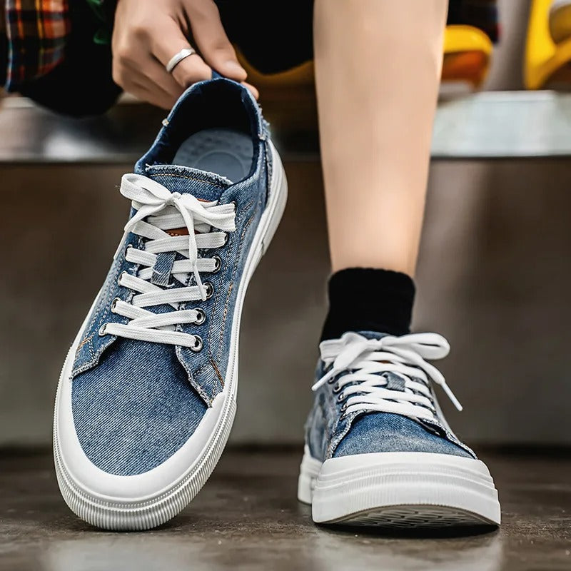 Sneakers with Contrast Stitching
