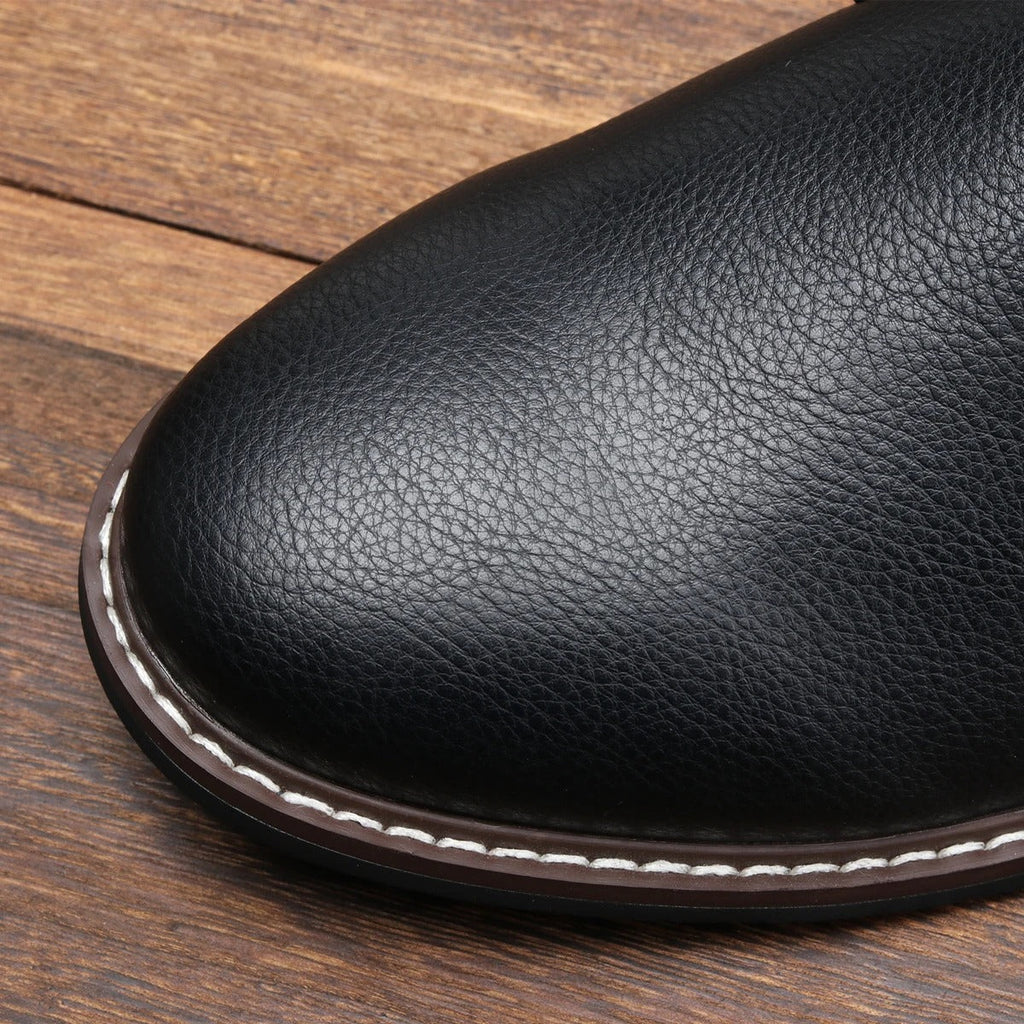 Chukka Boots with Pebbled Texture
