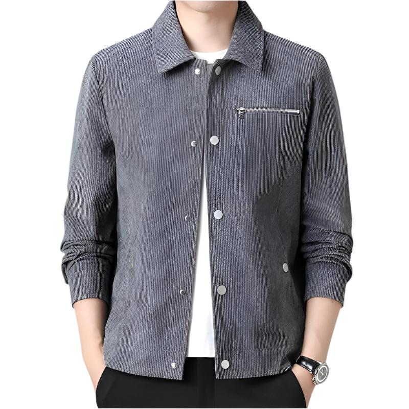 Corduroy Sweater with Button Front