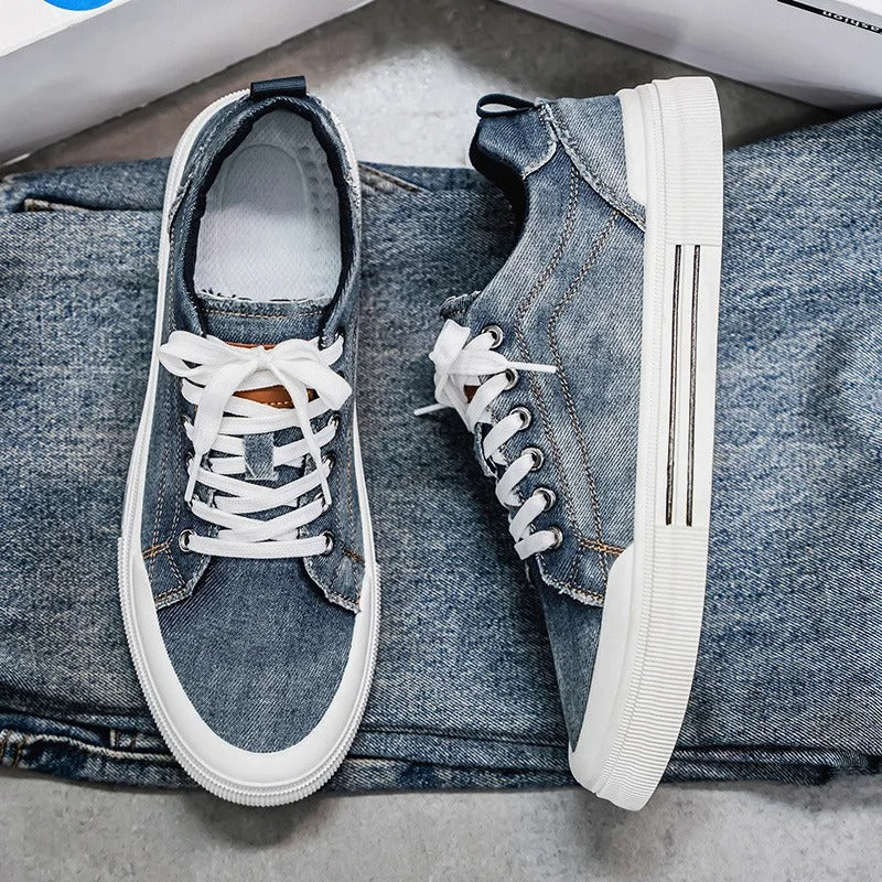 Sneakers with Contrast Stitching