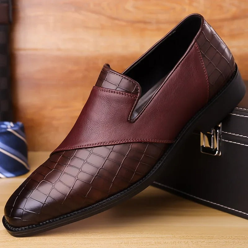 Refined Polished Leather Loafers