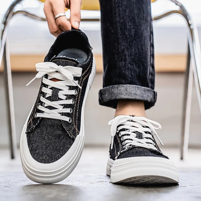 Sneakers with Contrast Stitching