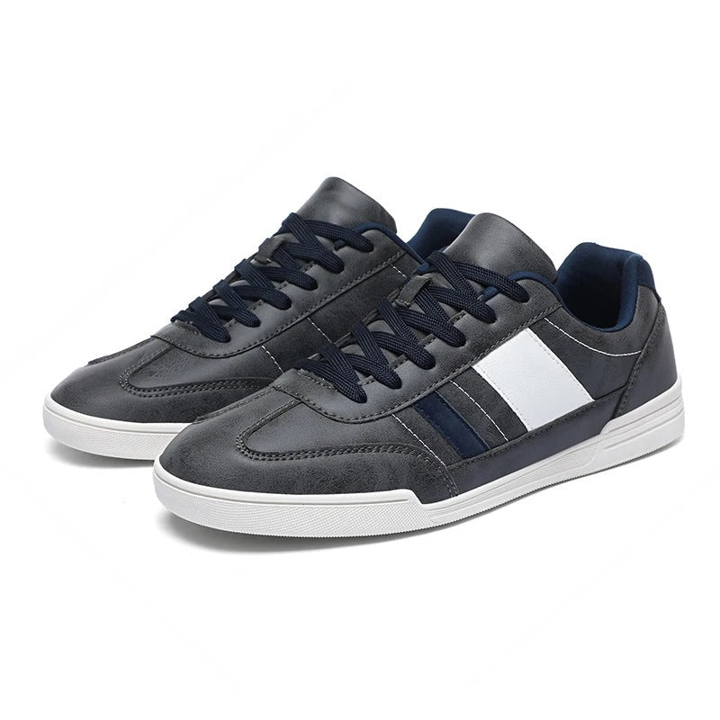 Sneakers with Distressed Finish