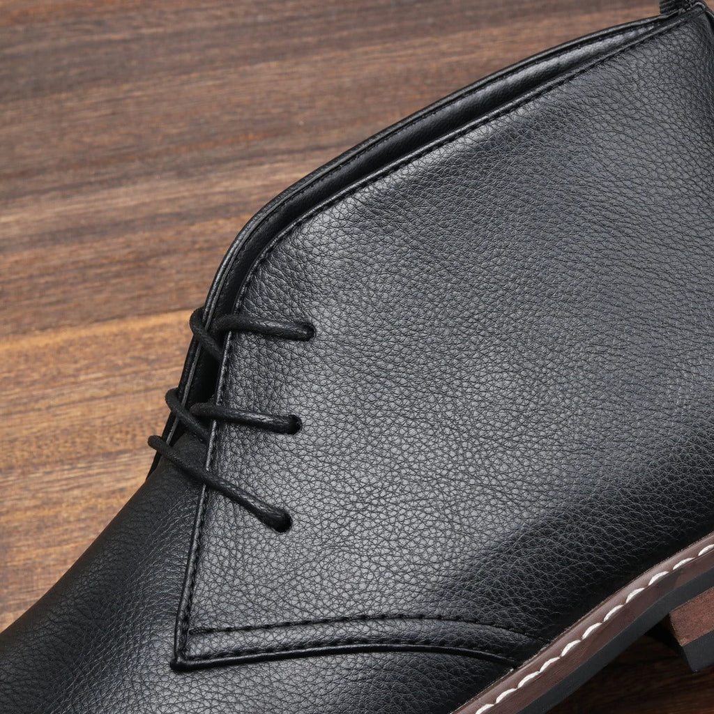Chukka Boots with Pebbled Texture