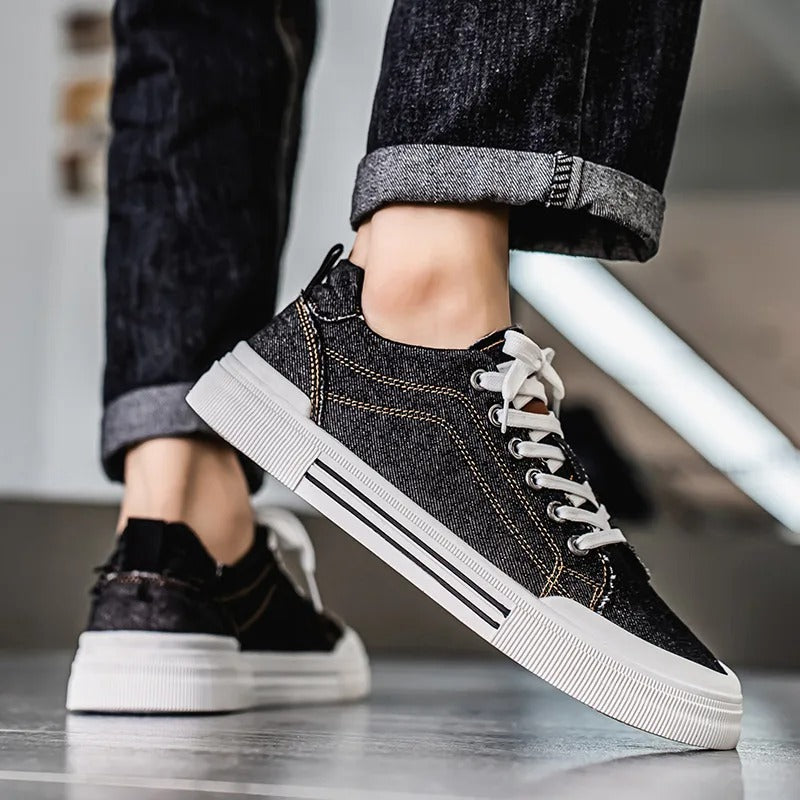 Sneakers with Contrast Stitching