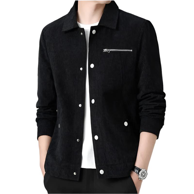 Corduroy Sweater with Button Front