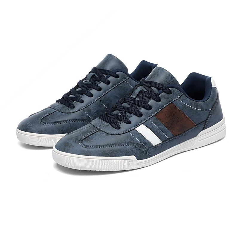 Sneakers with Distressed Finish