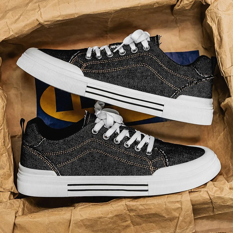 Sneakers with Contrast Stitching