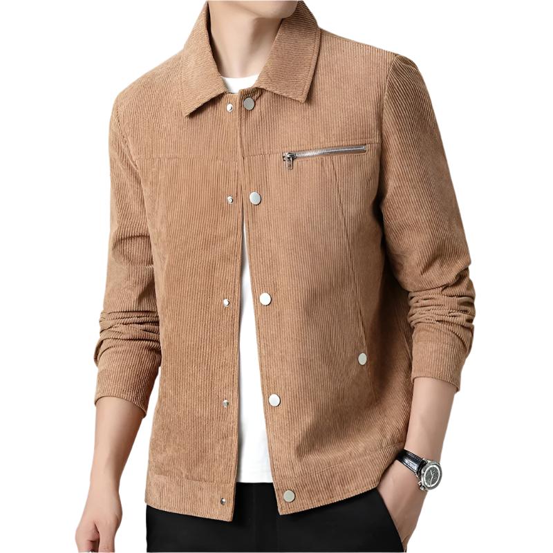 Corduroy Sweater with Button Front