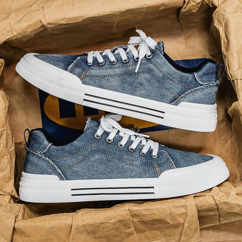 Sneakers with Contrast Stitching