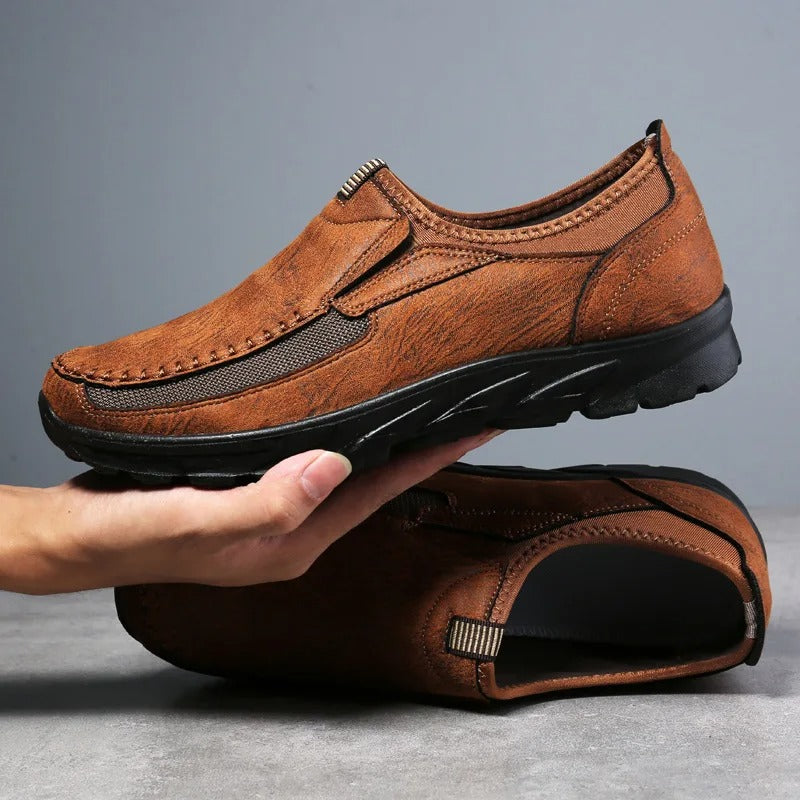 Mesh Loafers with Reinforced Stitching