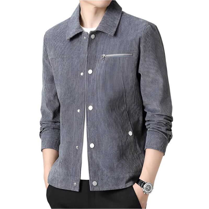 Corduroy Sweater with Button Front