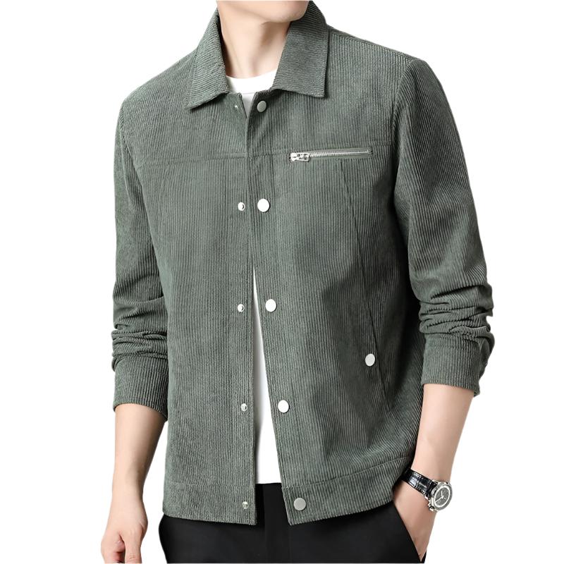 Corduroy Sweater with Button Front