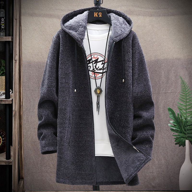 Knit Cardigan with Hood