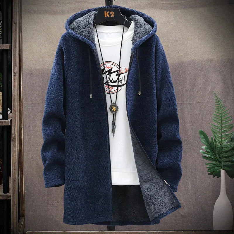 Knit Cardigan with Hood