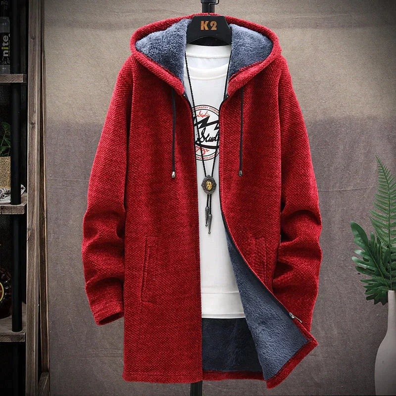 Knit Cardigan with Hood