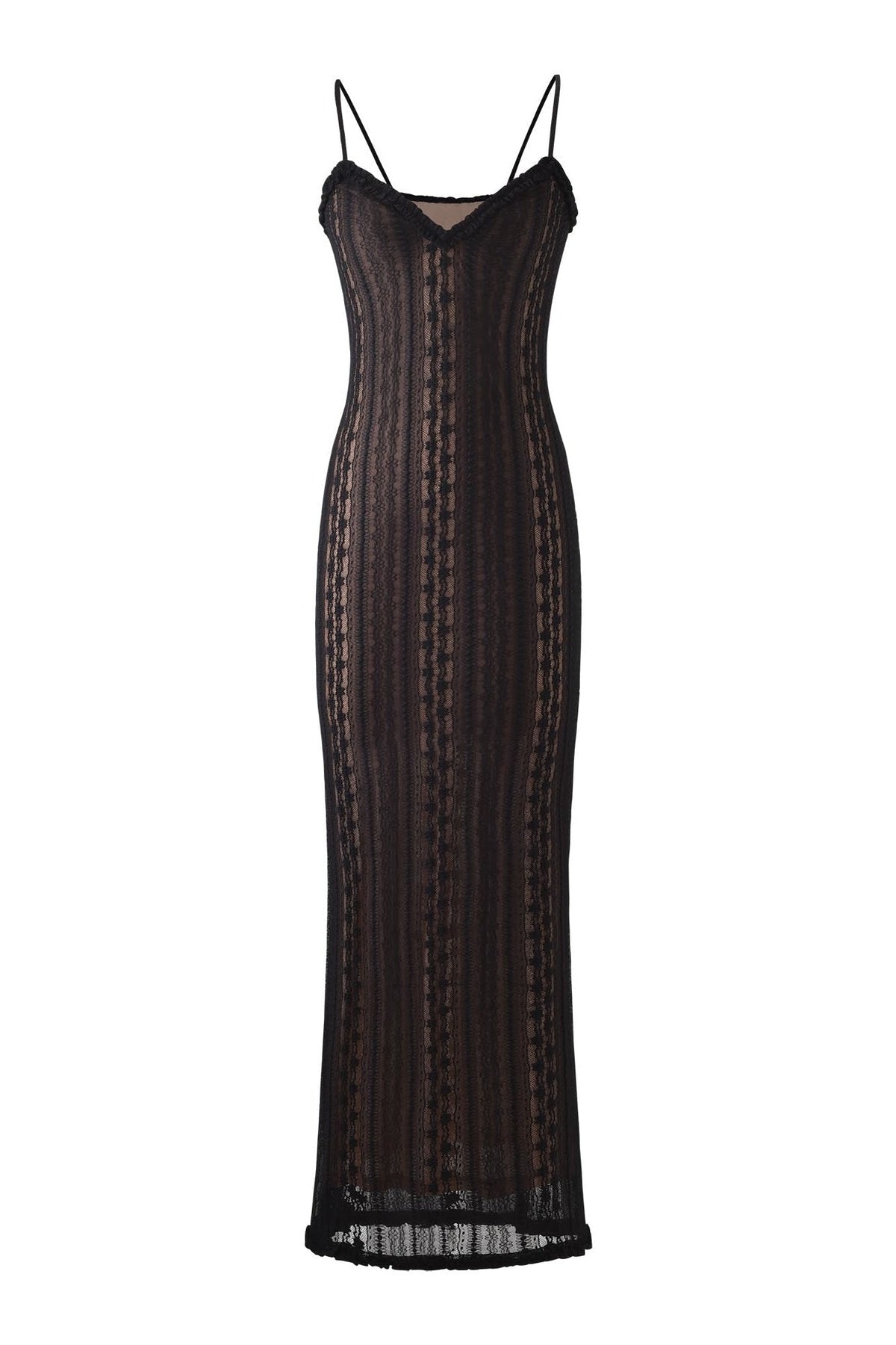Coordinated Melinda V-Neck Lace Set
