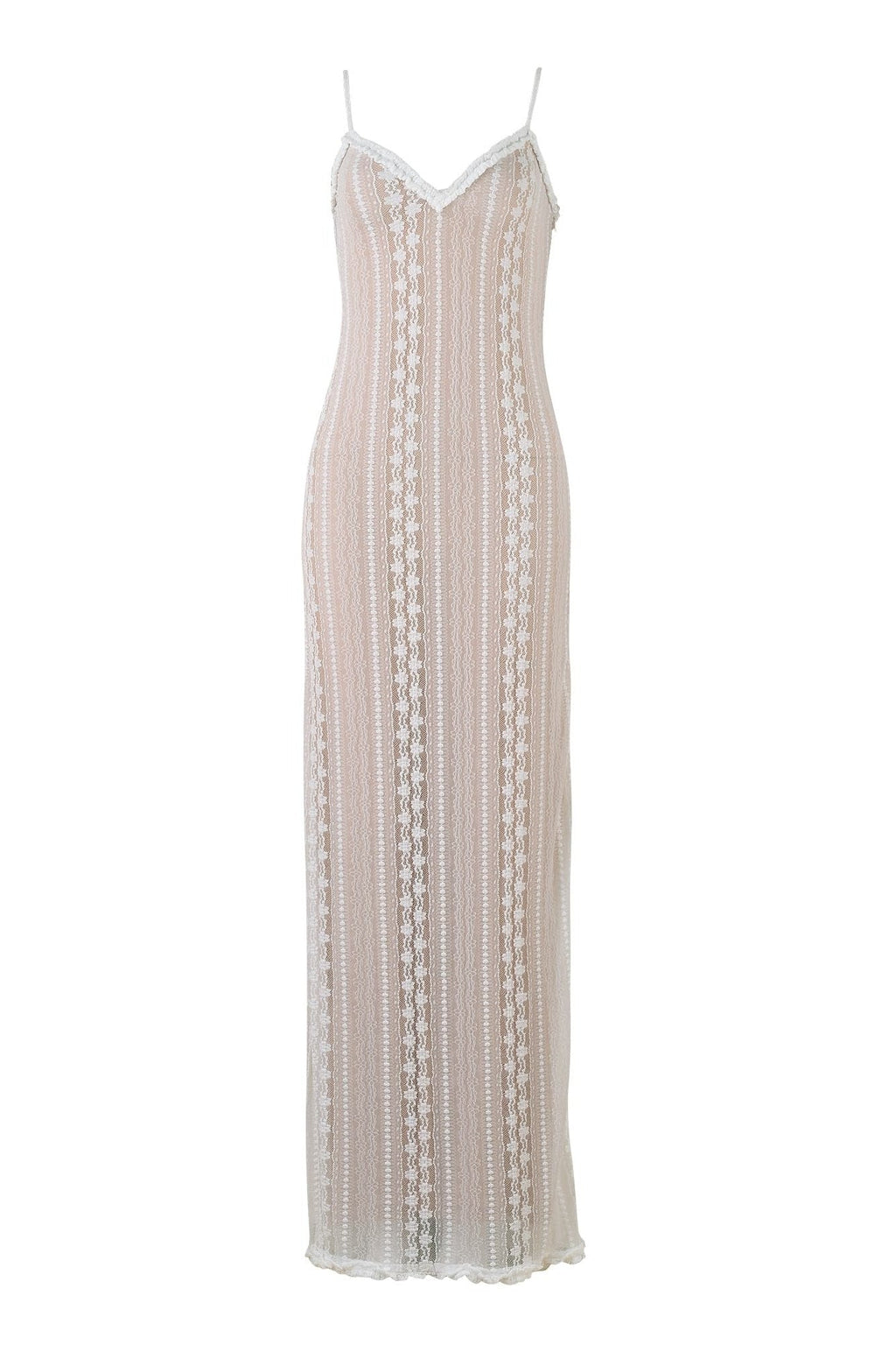 Coordinated Melinda V-Neck Lace Set