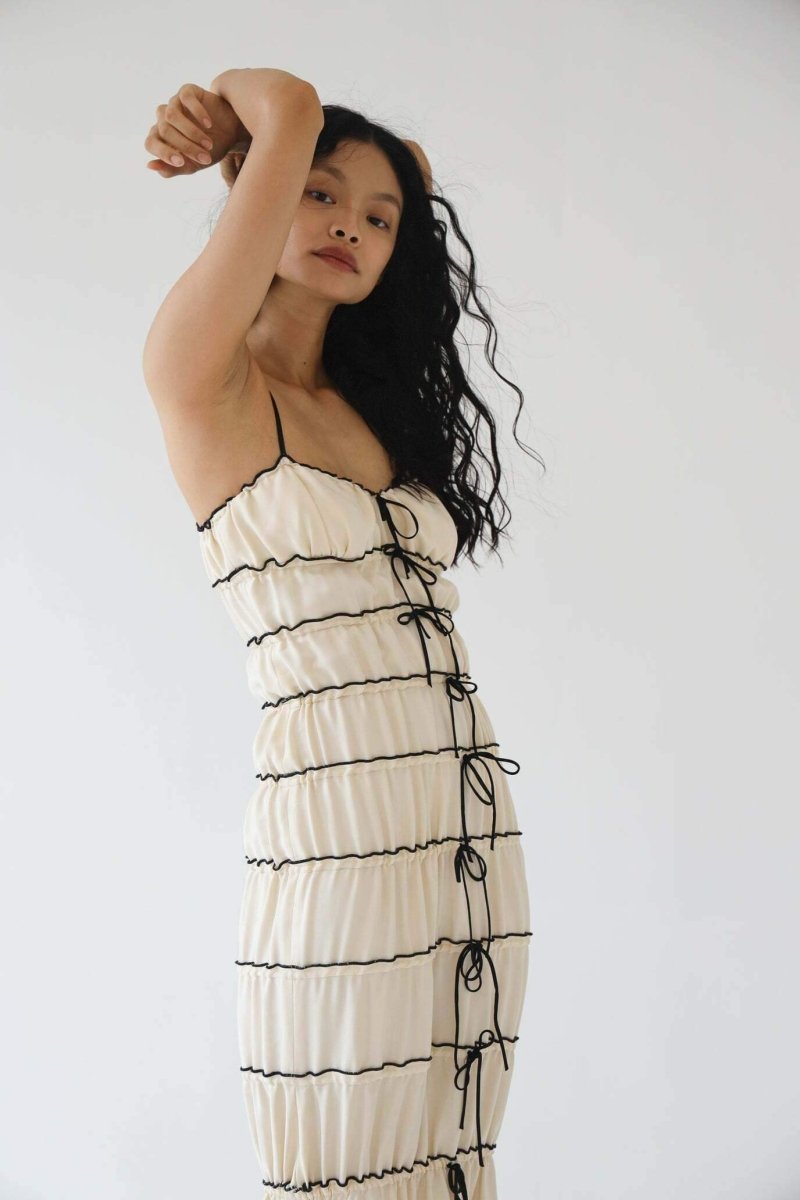 Melissa Ruffled Tunnel Maxi-Length Dress