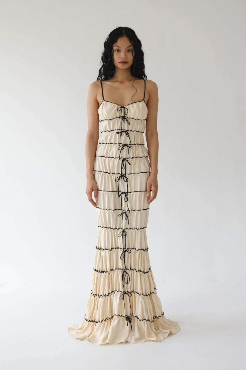 Melissa Ruffled Tunnel Maxi-Length Dress