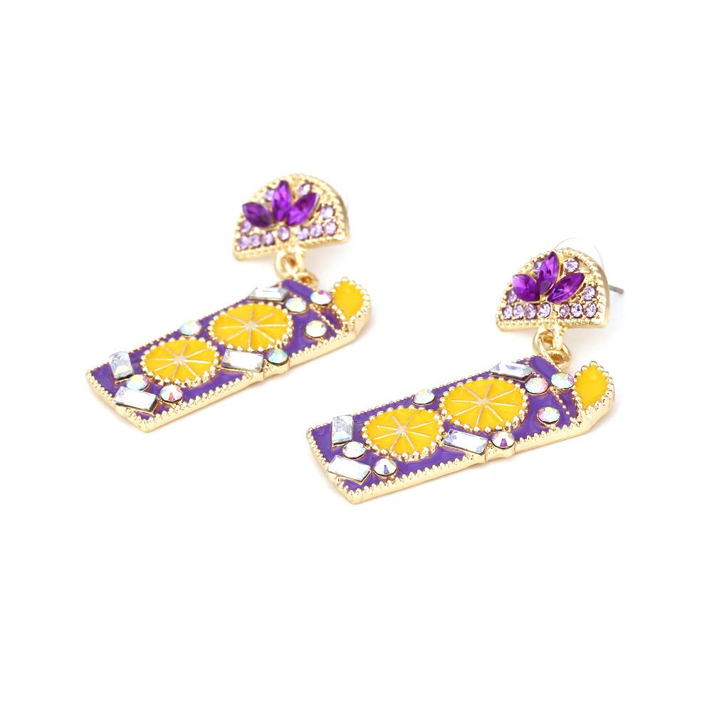 Statement Mocktail Diamante Drop Earrings