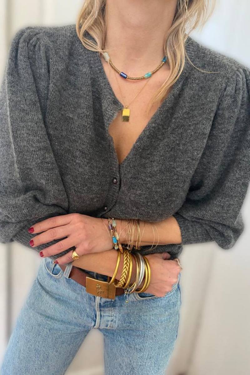 Statement Moira Colliding Color Stone Necklace