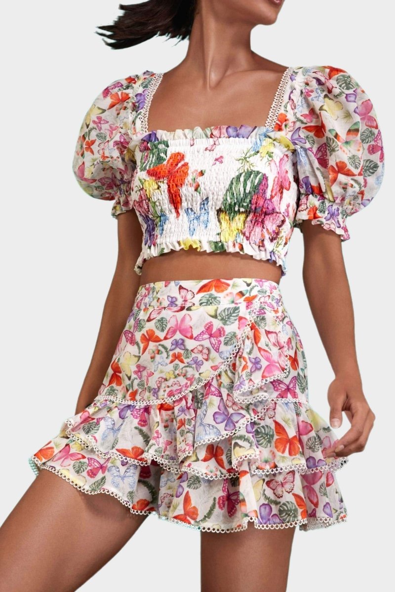 Mona Butterfly Patterned Set