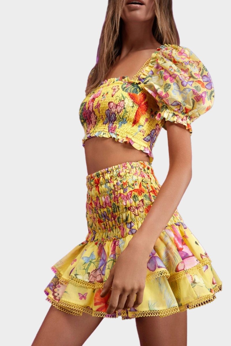 Mona Butterfly Patterned Set