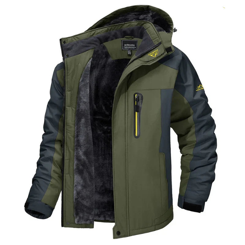 Water-Resistant Jacket with Multiple Pockets