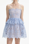 Ophelia Lace Tiered Cami Mini-Length Dress