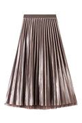 Modern Reversible Two-way Pleated Midi Skirt