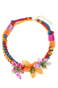 Statement Riva Acrylic Flower Weave Necklace