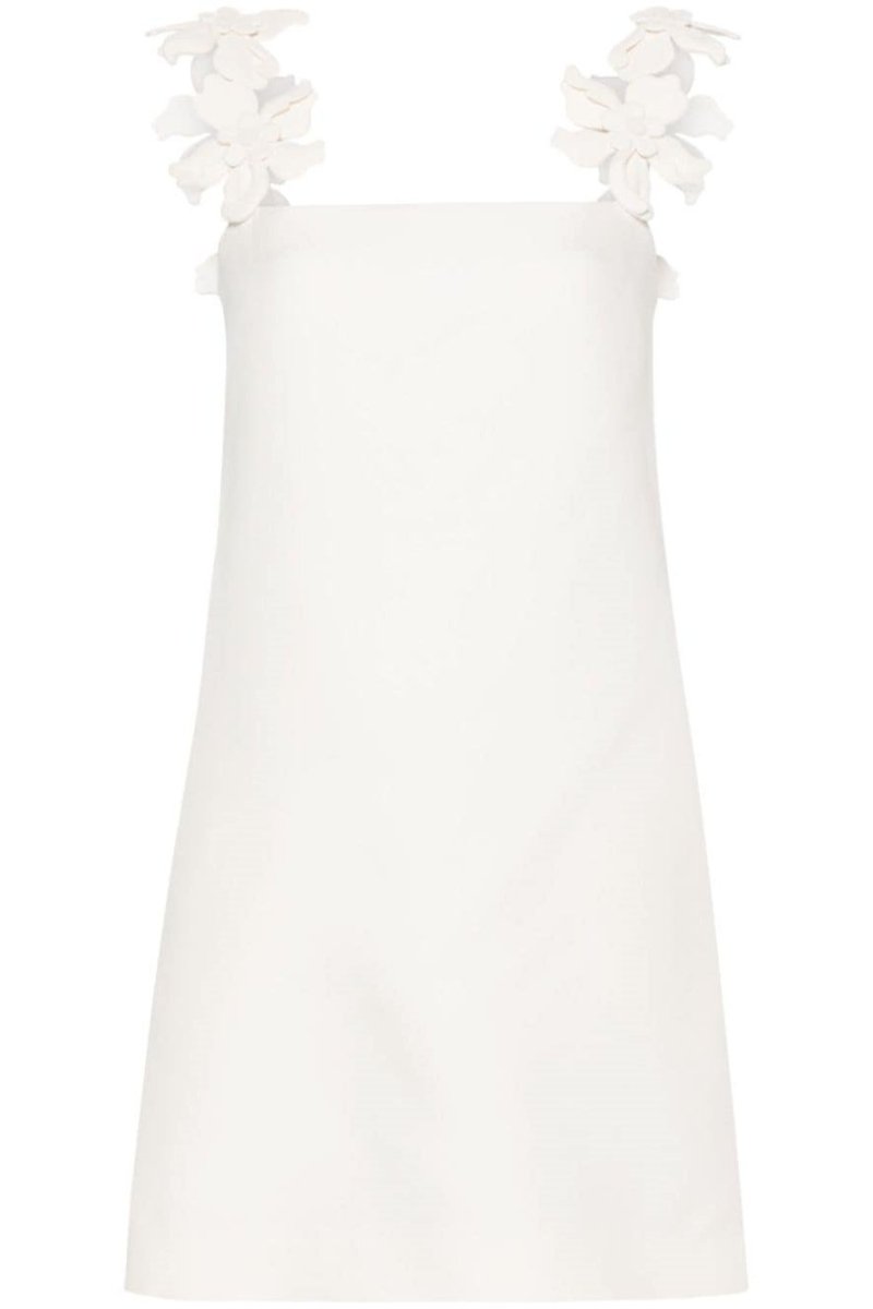 Roberta Flower Strap Mini-Length Dress