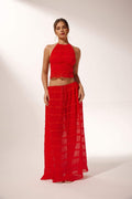 Rosalie Open-Back Pleated Set