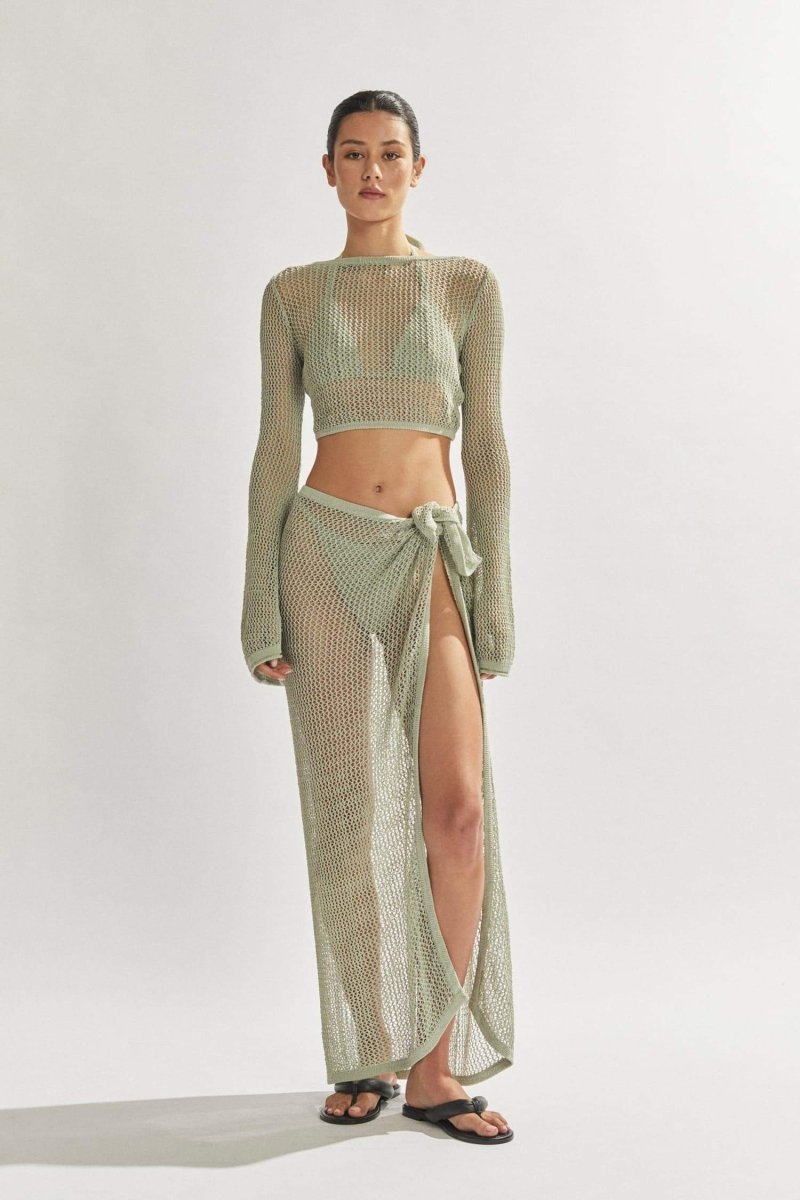 Coordinated Rosalie Crochet Knit Set