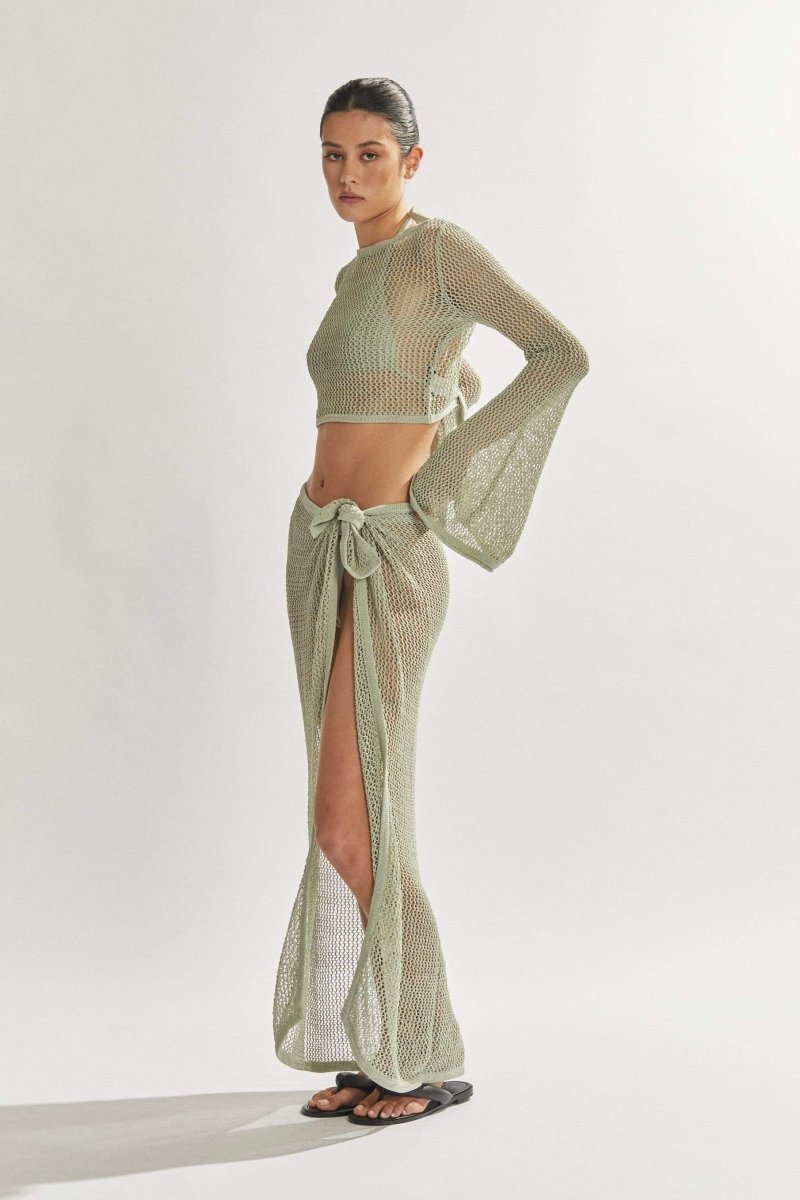 Coordinated Rosalie Crochet Knit Set