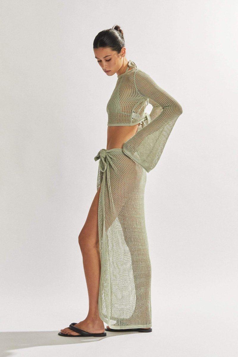 Coordinated Rosalie Crochet Knit Set