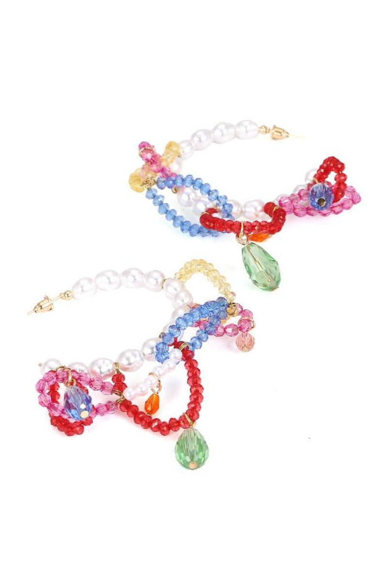 Statement Rox Beaded Tassel Earrings