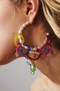 Statement Rox Beaded Tassel Earrings