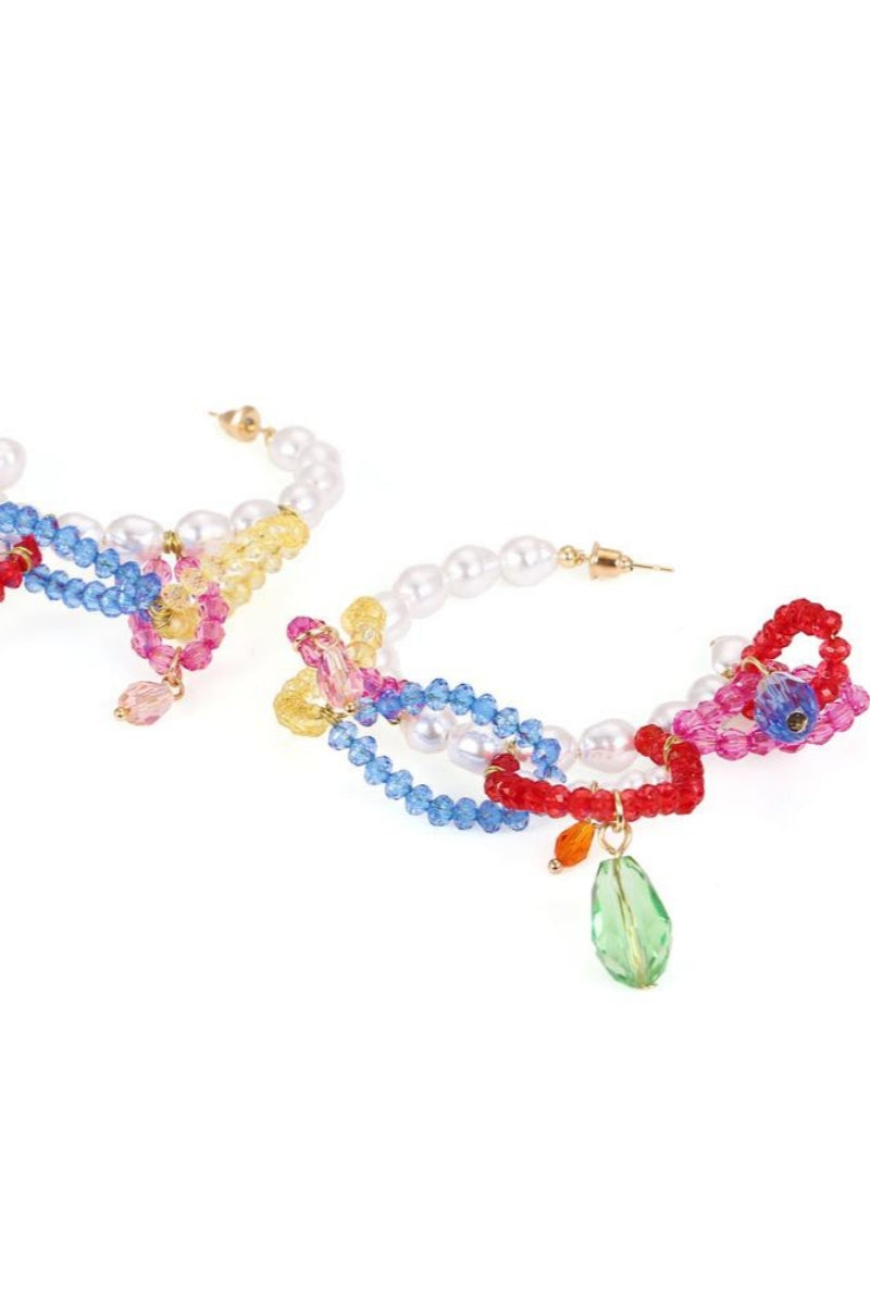 Statement Rox Beaded Tassel Earrings