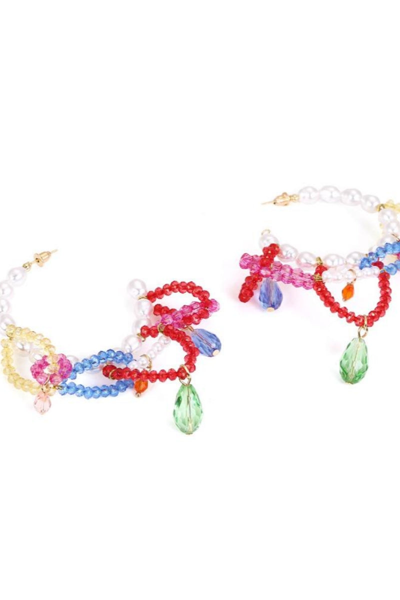 Statement Rox Beaded Tassel Earrings