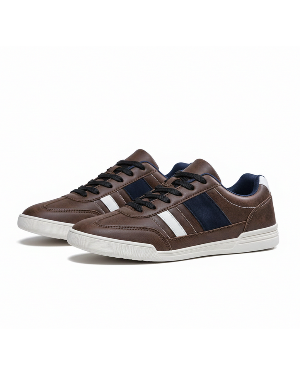 Sneakers with Distressed Finish