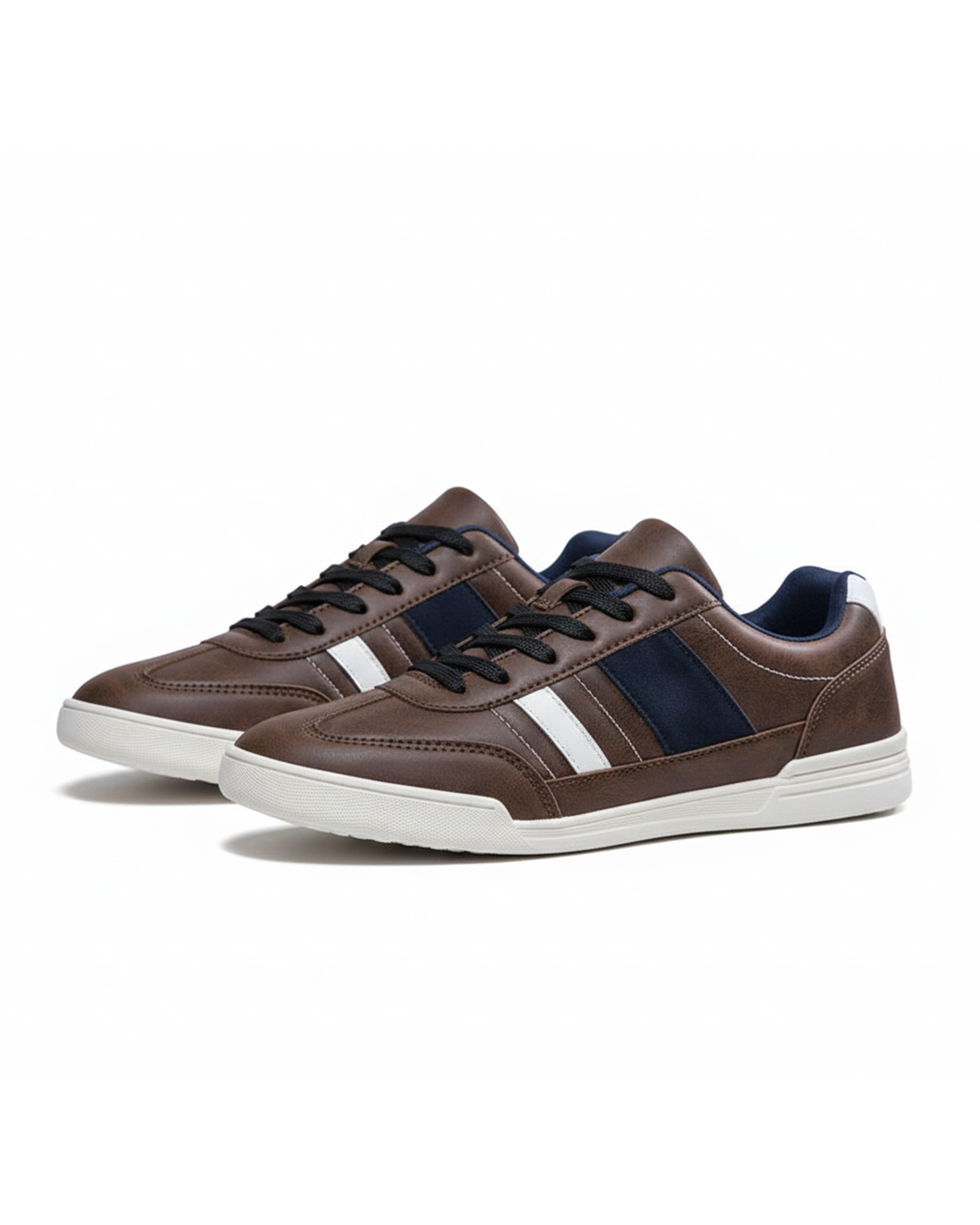 Sneakers with Distressed Finish